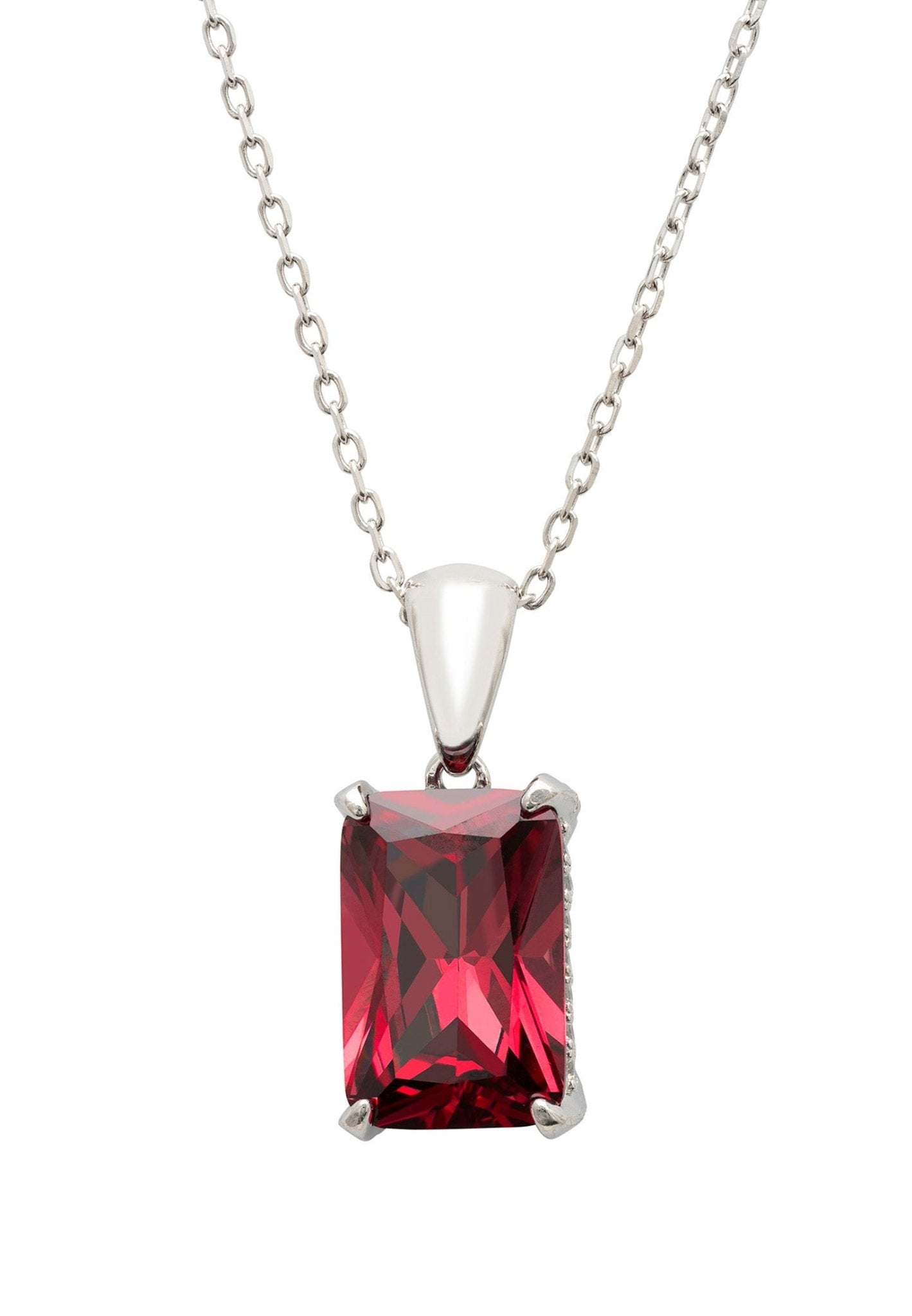 Diamond sales ruby necklaces