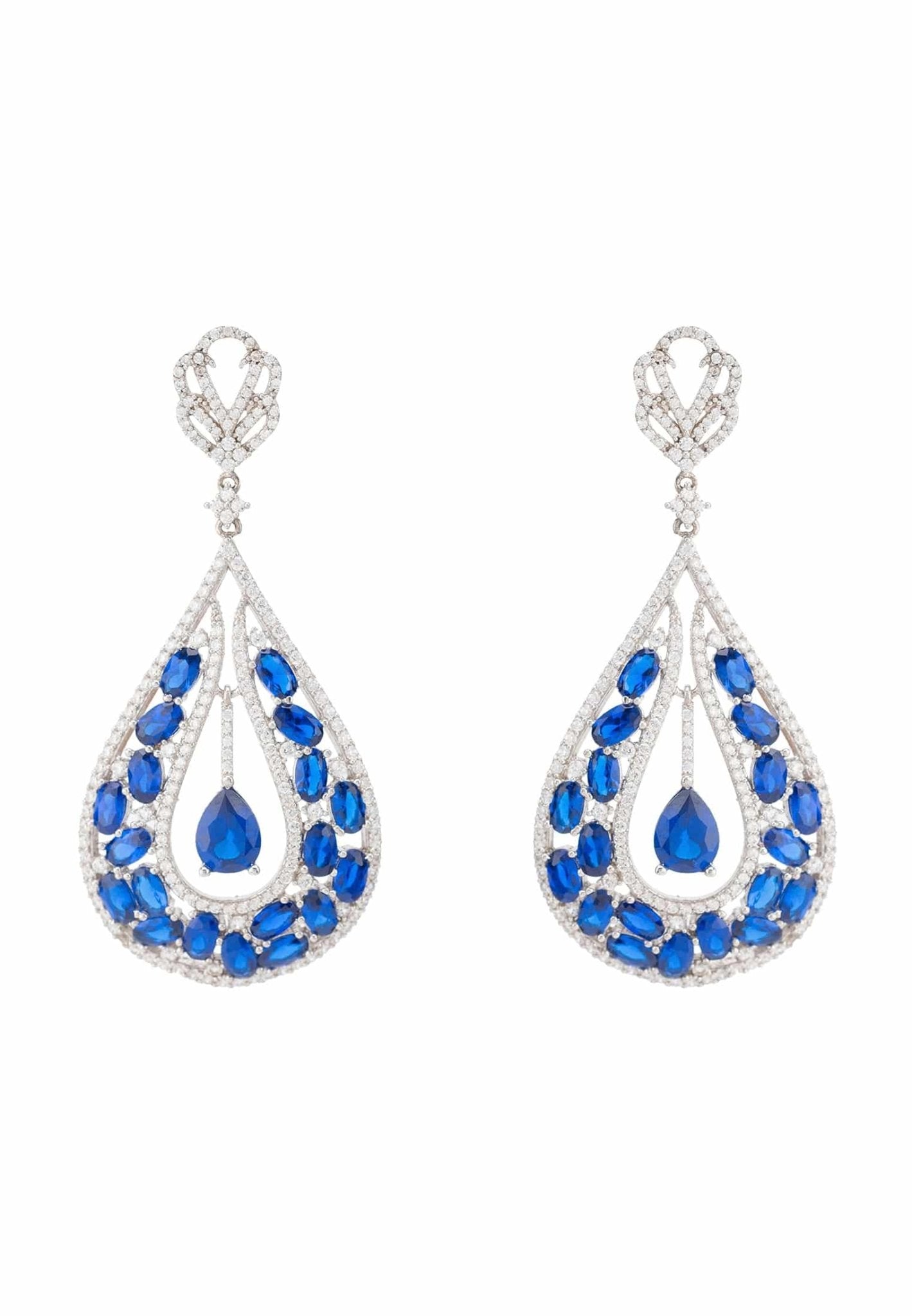 Teardrop sales gemstone earrings