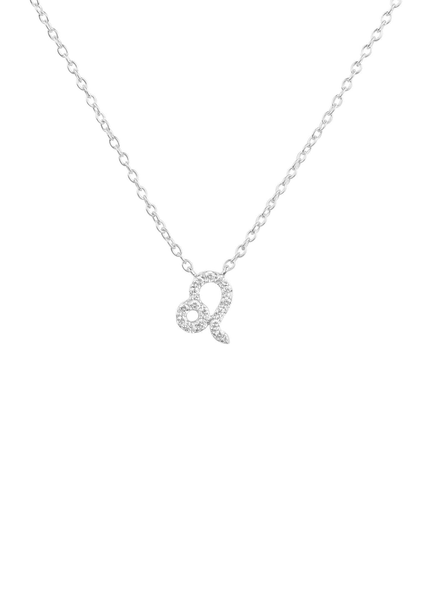 Leo silver online necklace