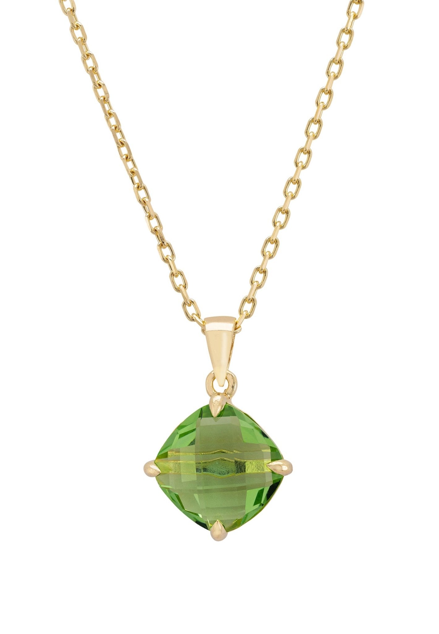 Peridot gem deals necklace