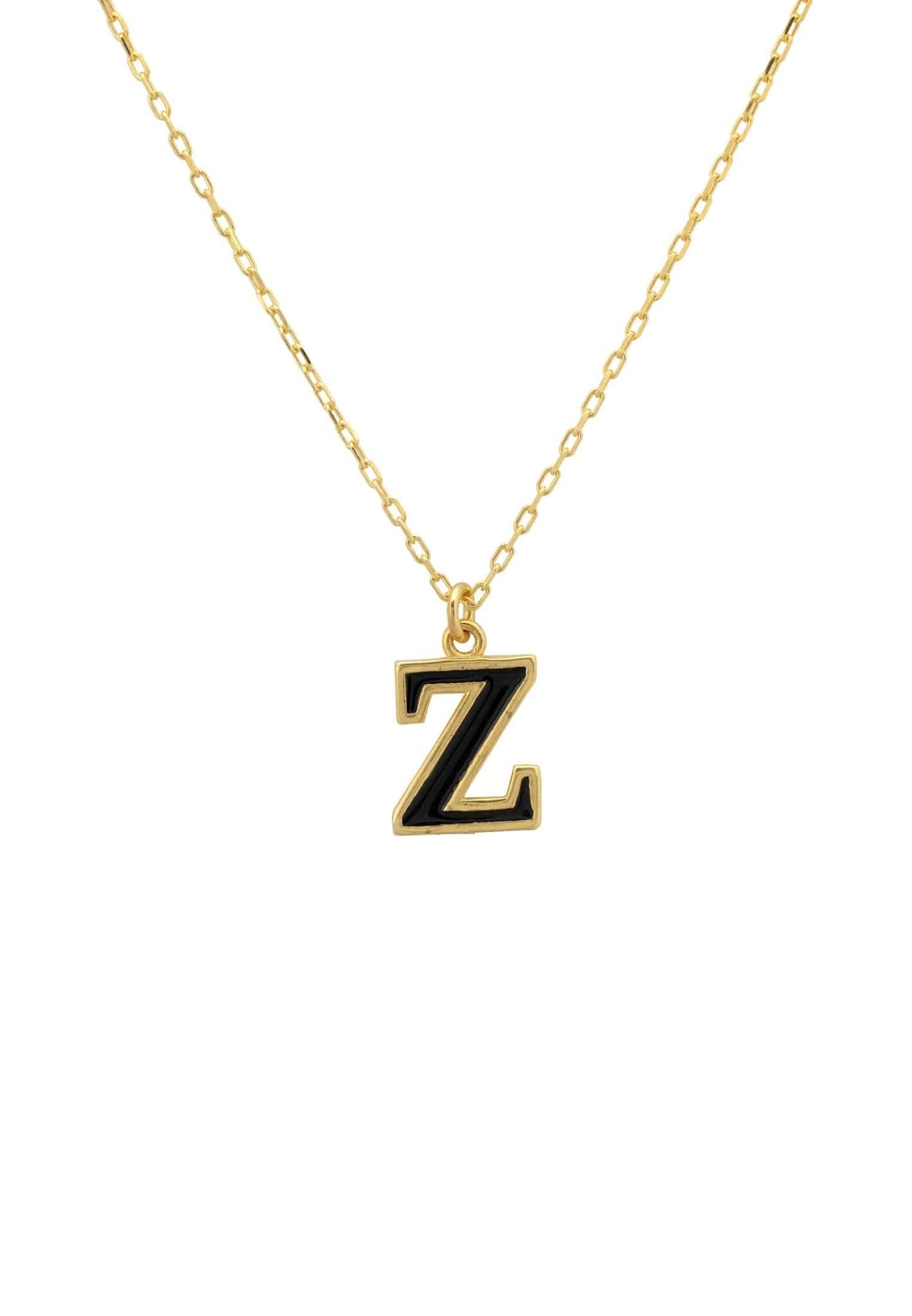 Gold z store pendant