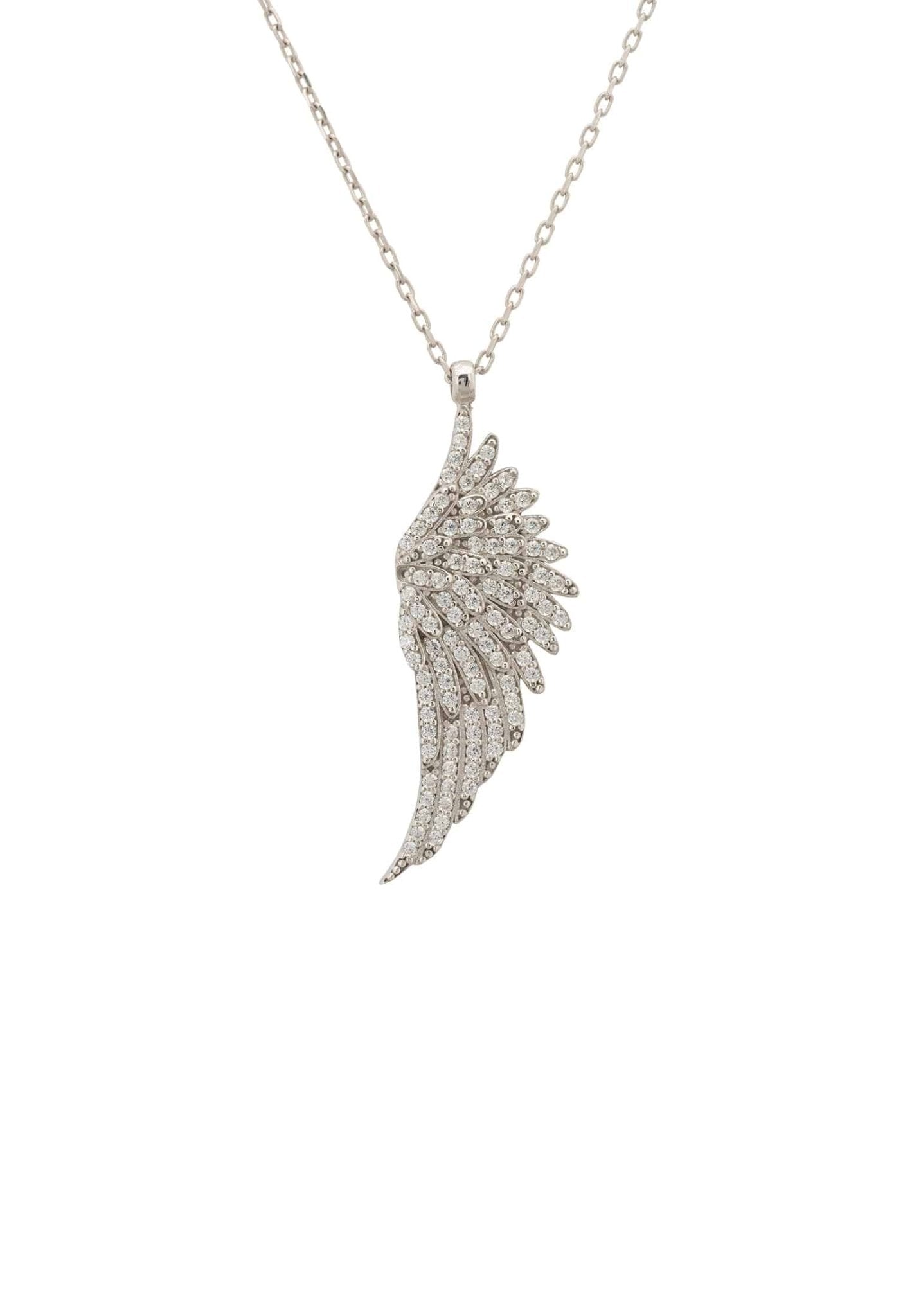 Diamond on sale wing necklace