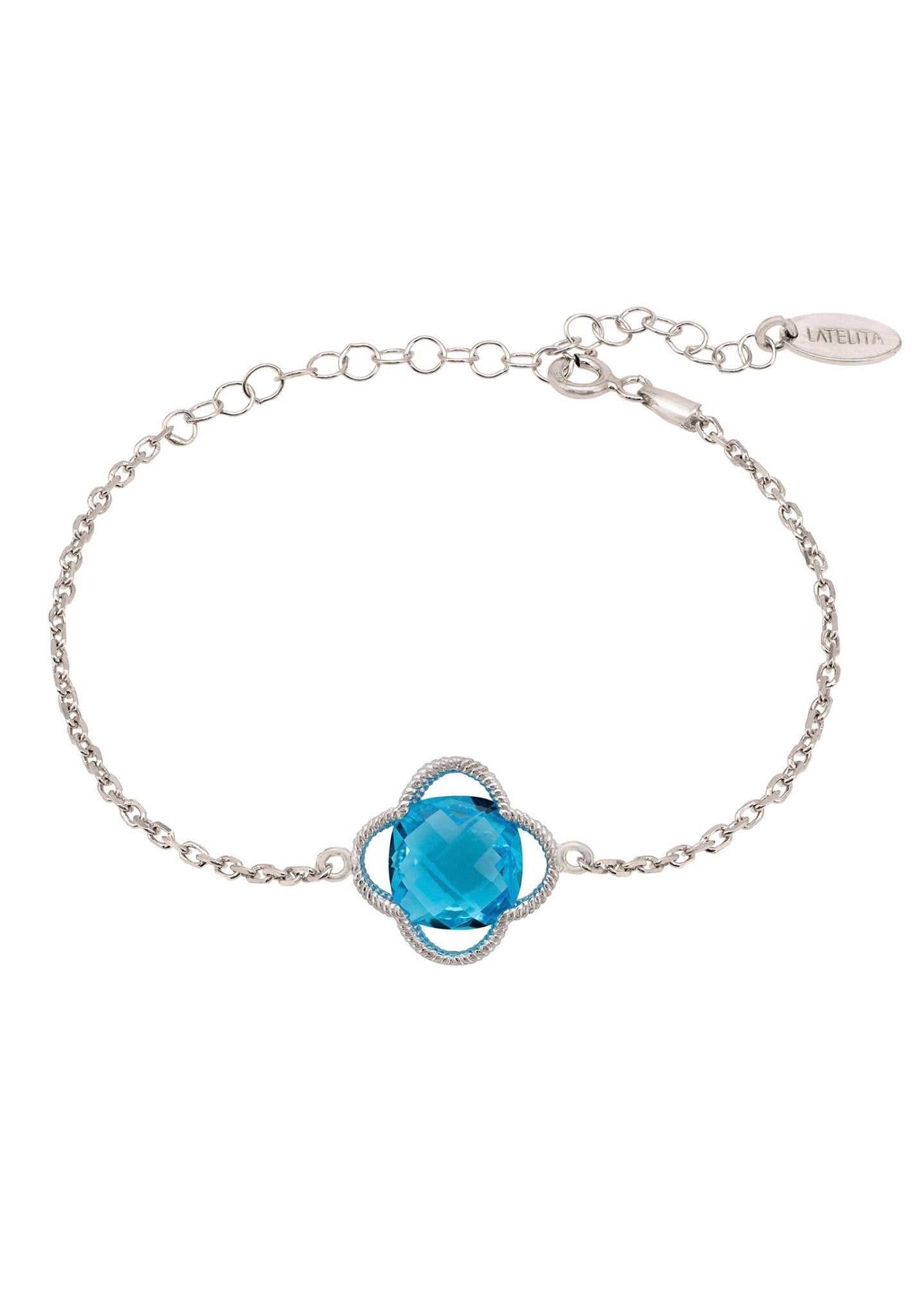 Silver on sale topaz bracelet