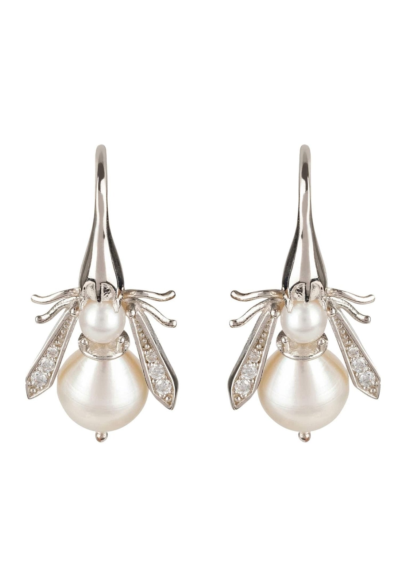 Bee pearl drop on sale earrings