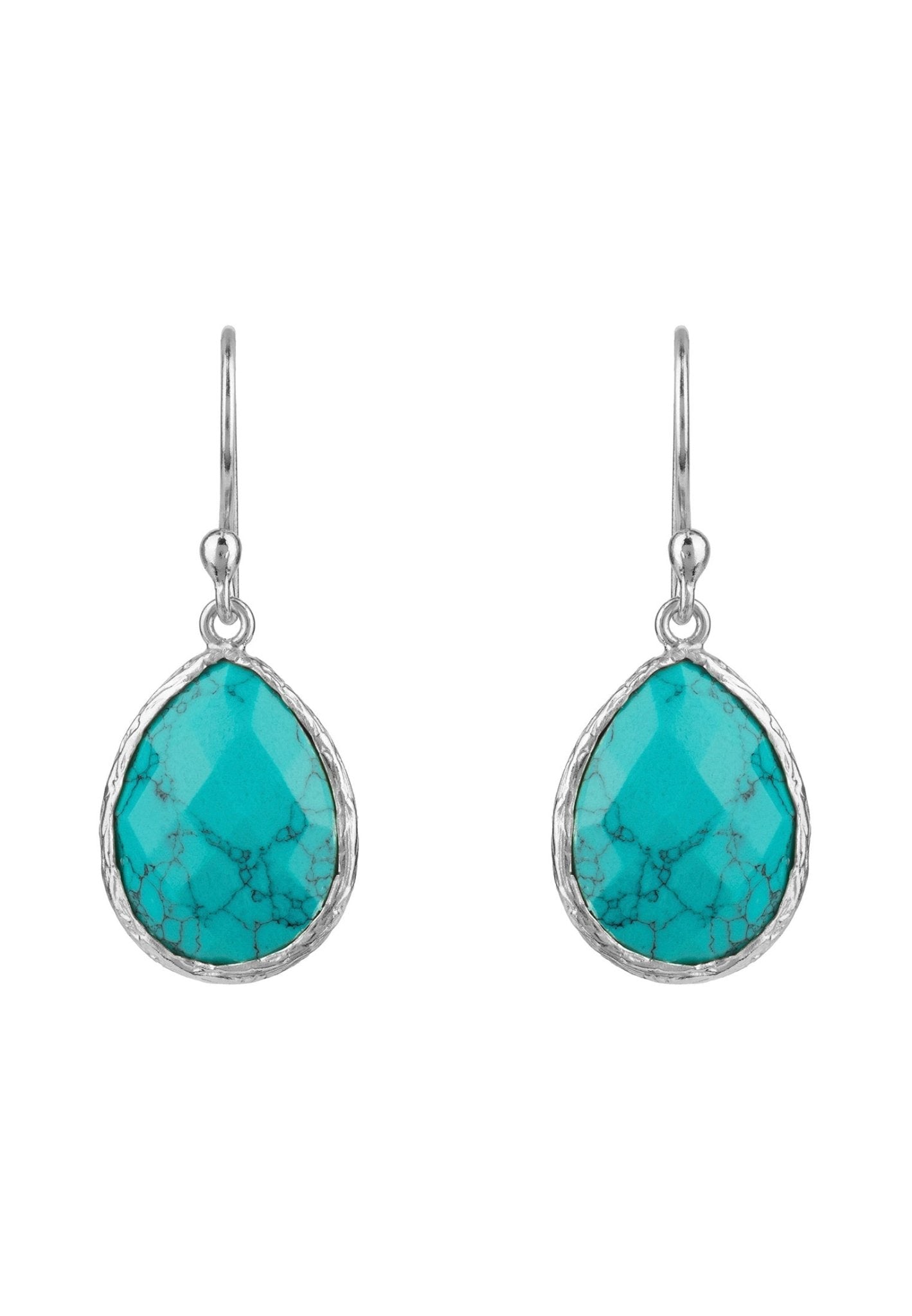 Petite Drop Earrings Arizona Turquoise Silver