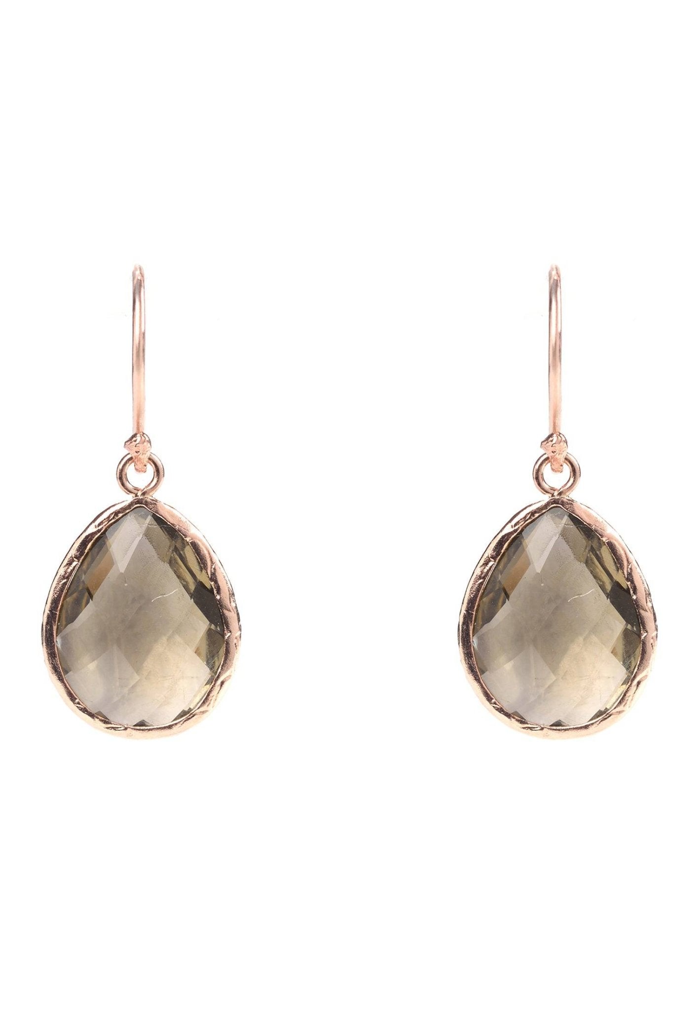 Smoky quartz deals drop earrings