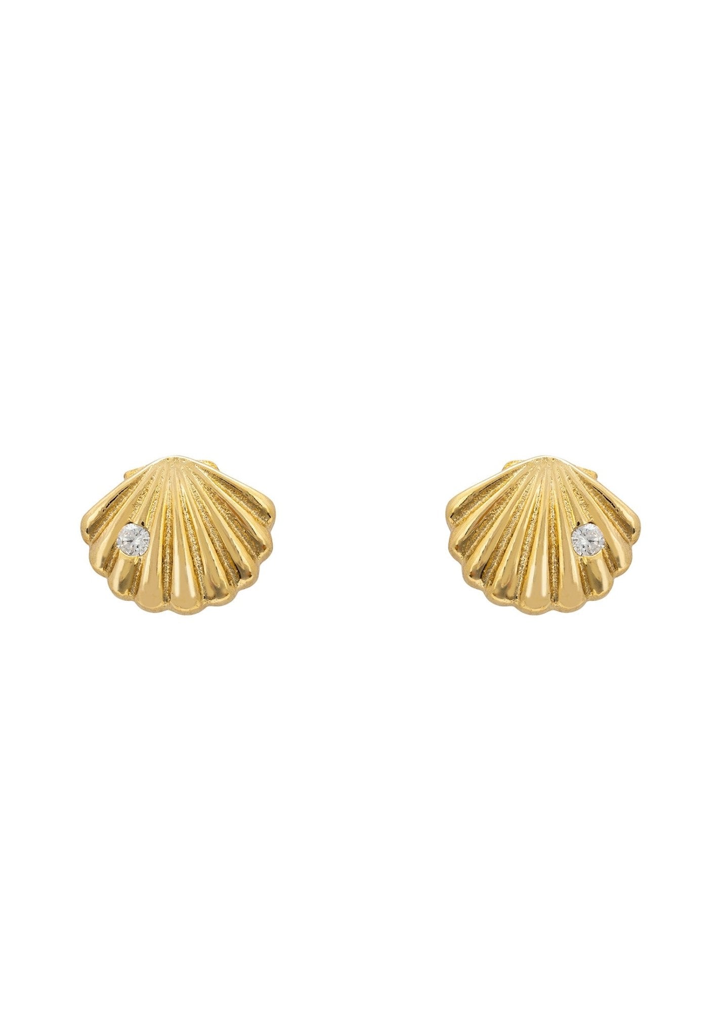 Shell store stud earrings