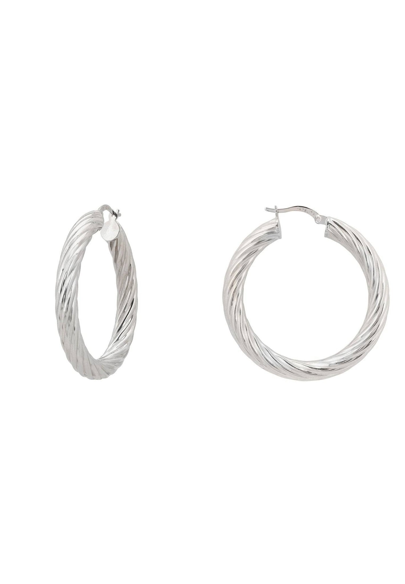 Sterling silver store creole hoop earrings