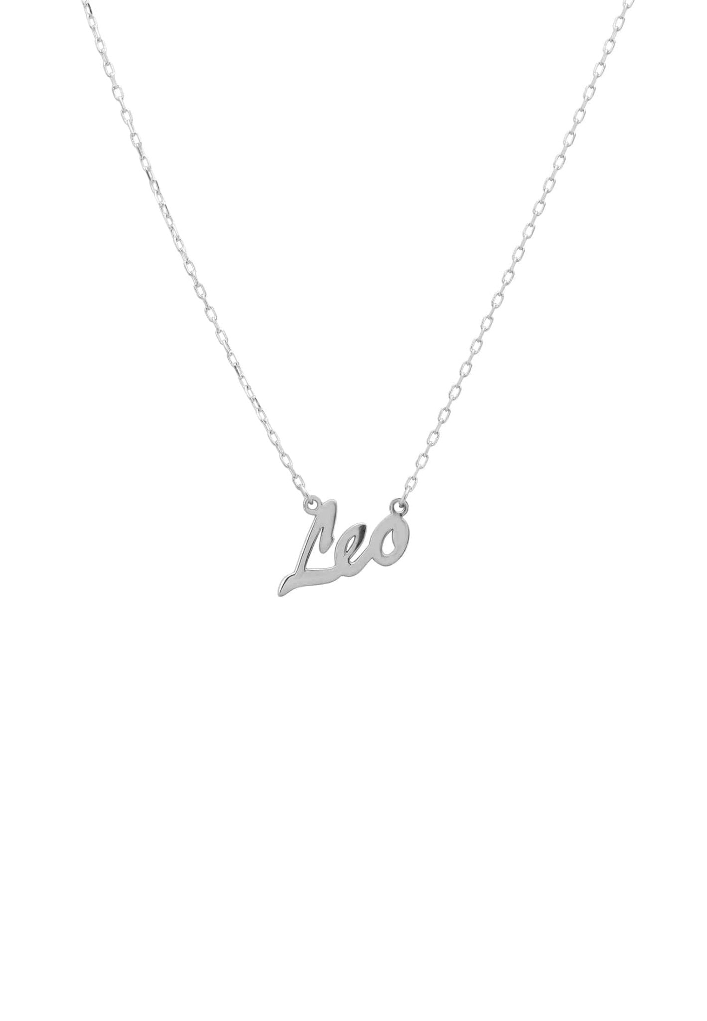 Leo sale script necklace