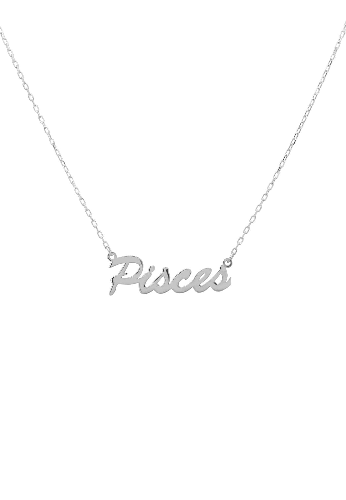 Sterling silver store pisces necklace