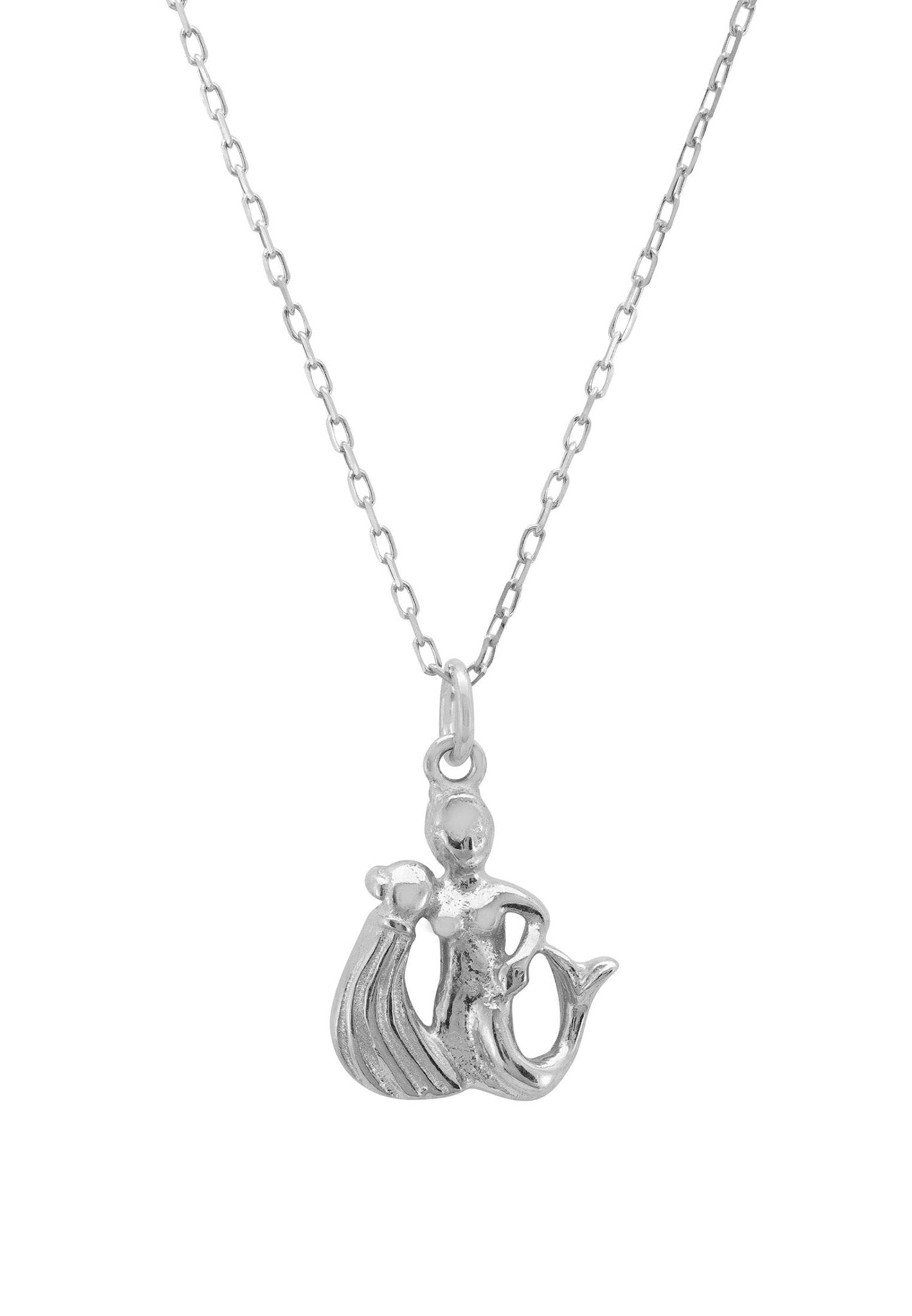 Sterling silver deals aquarius necklace