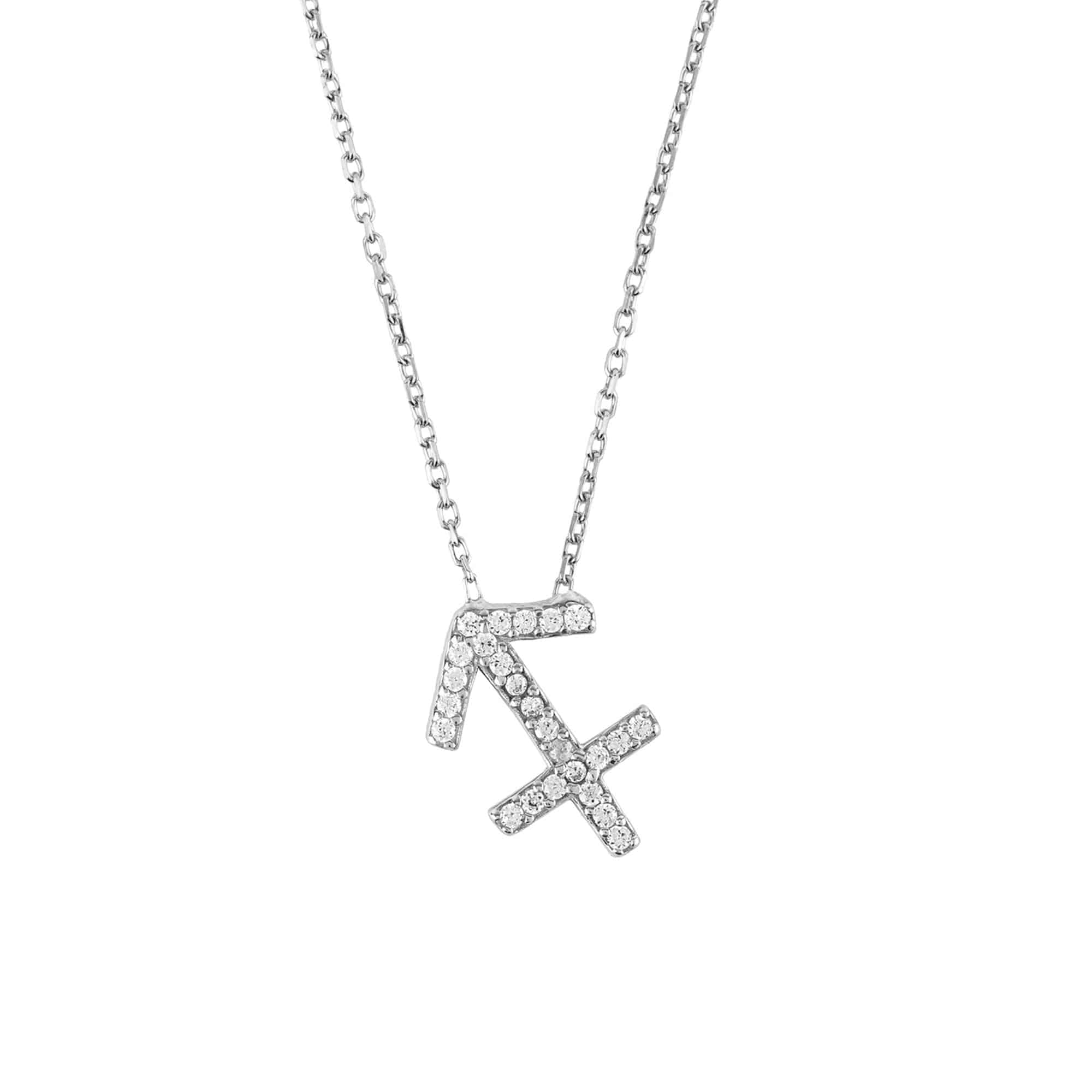 Sagittarius silver deals necklace