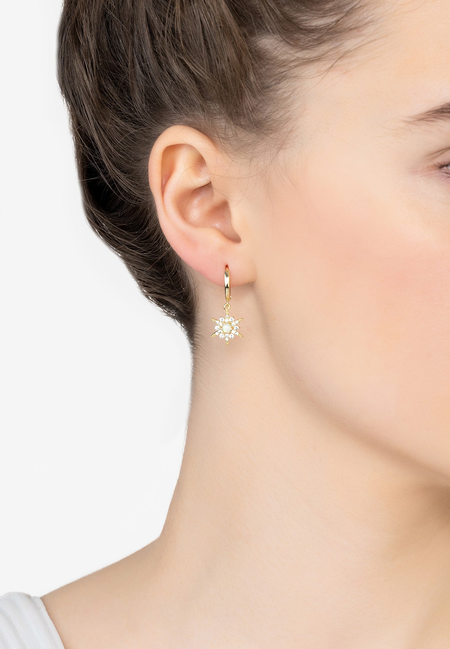 Starburst drop hot sale diamond earrings