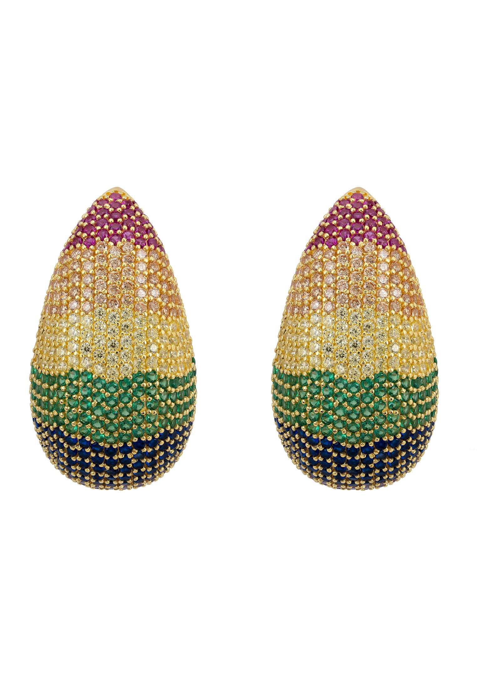 Gilded Bonbons Rainbow Earrings Gold