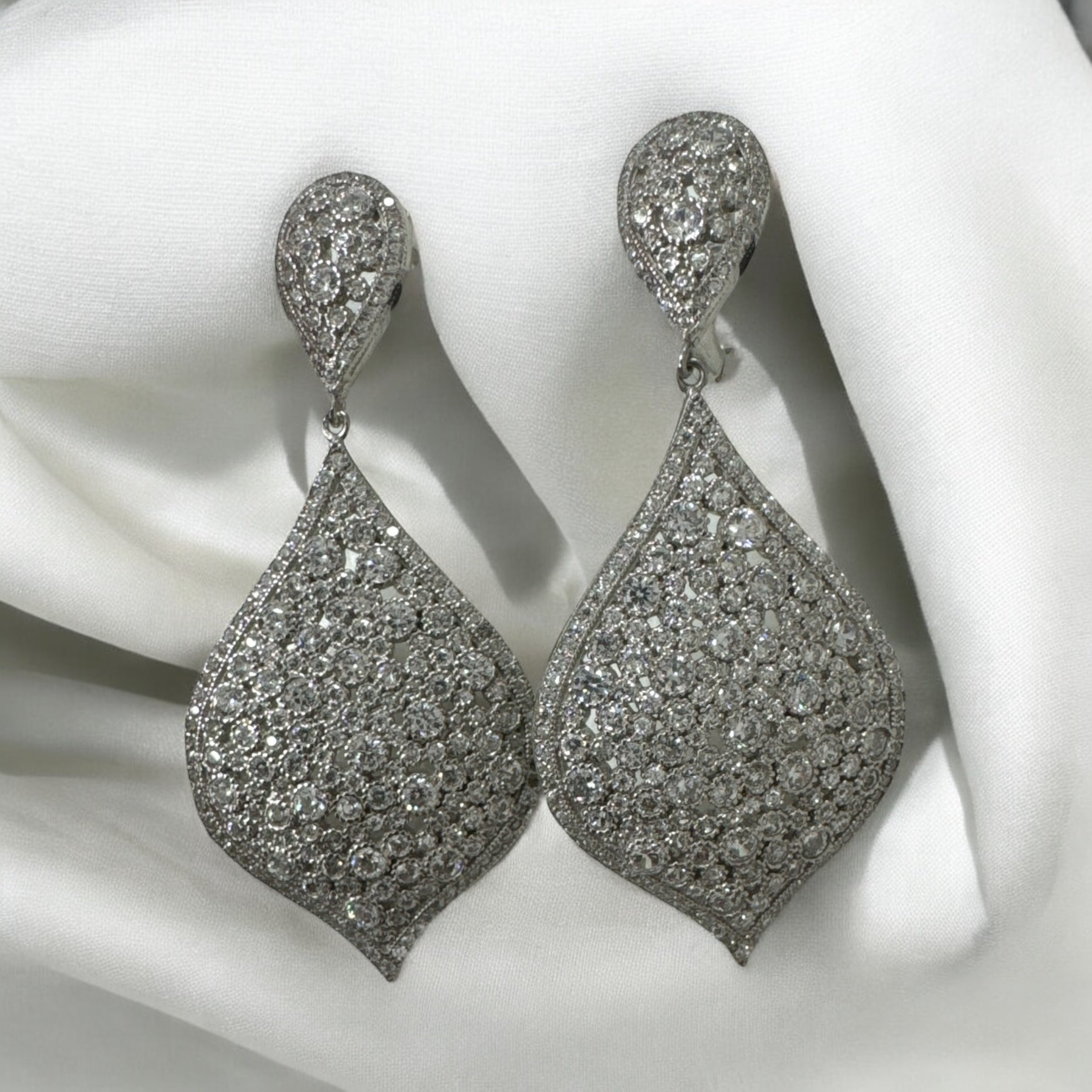 Arabian Nights Drop Earrings Silver