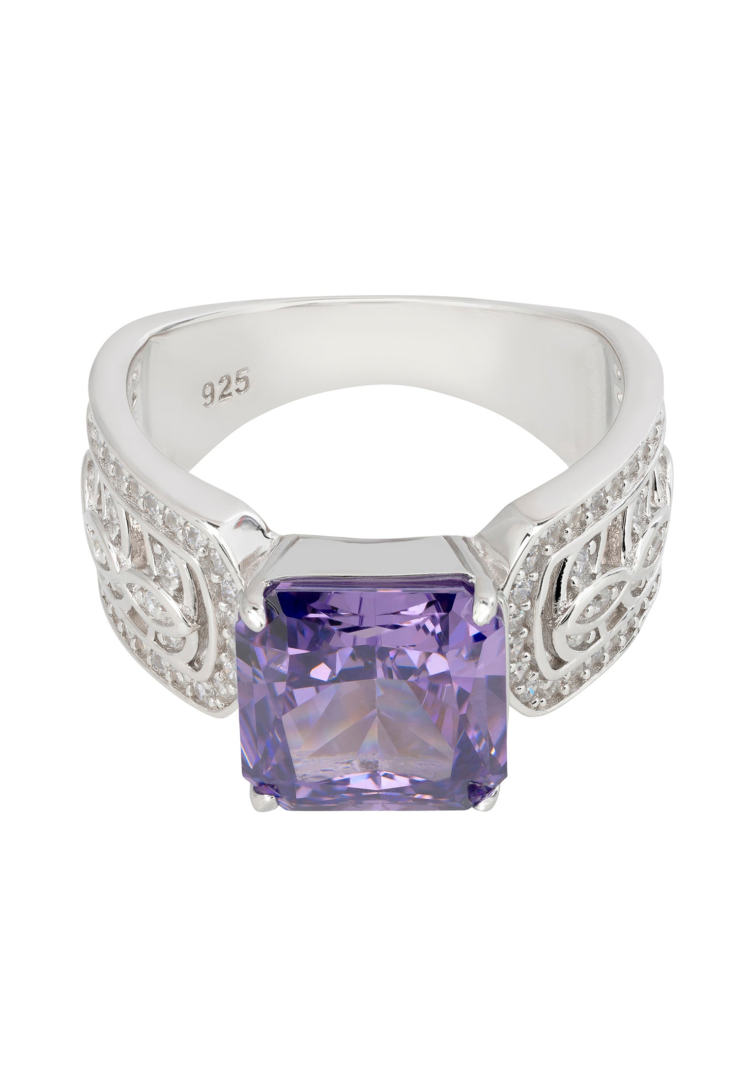 Rowena Cocktail Ring Amethyst Silver