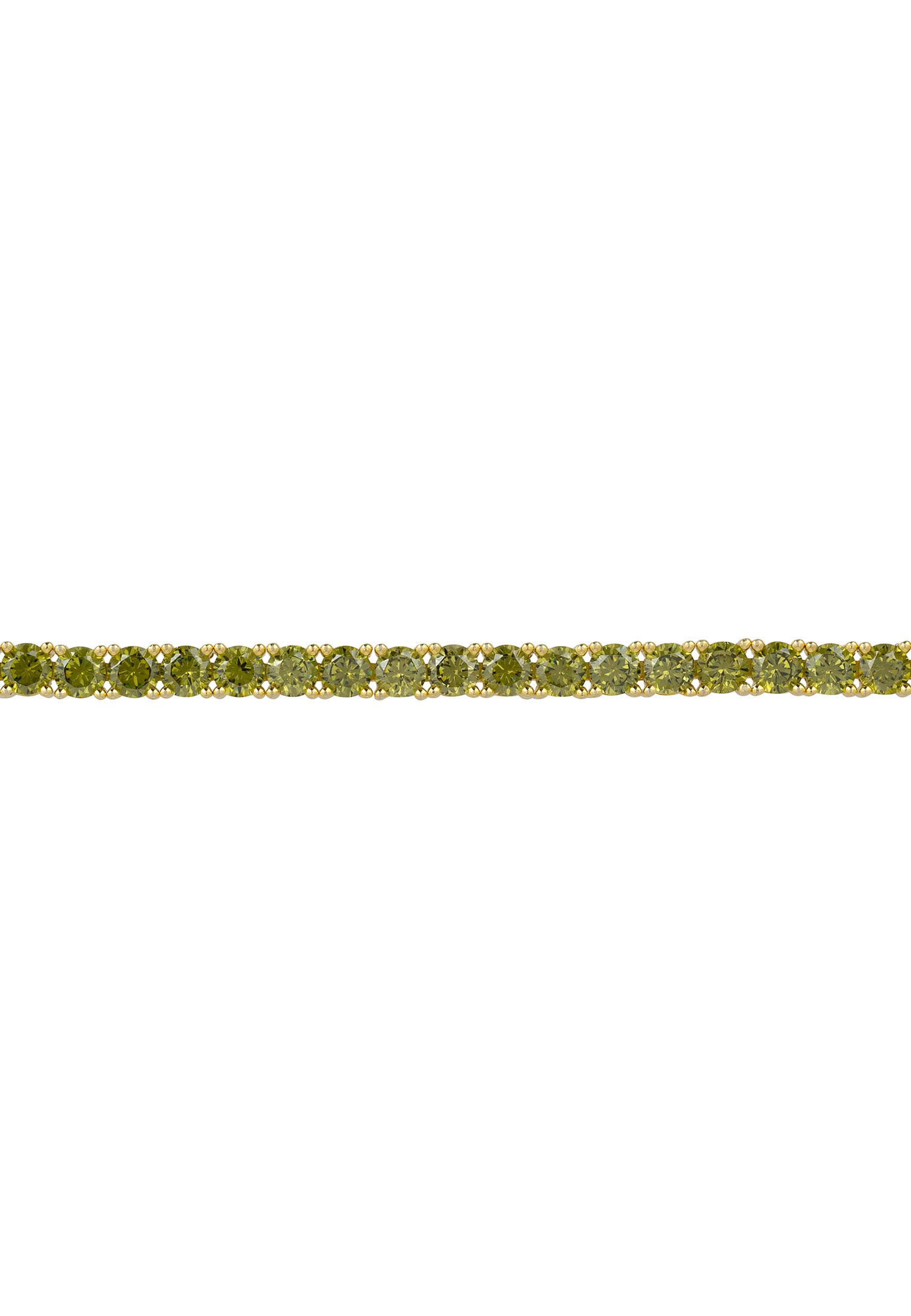 Peridot Tennis Bracelet Gold