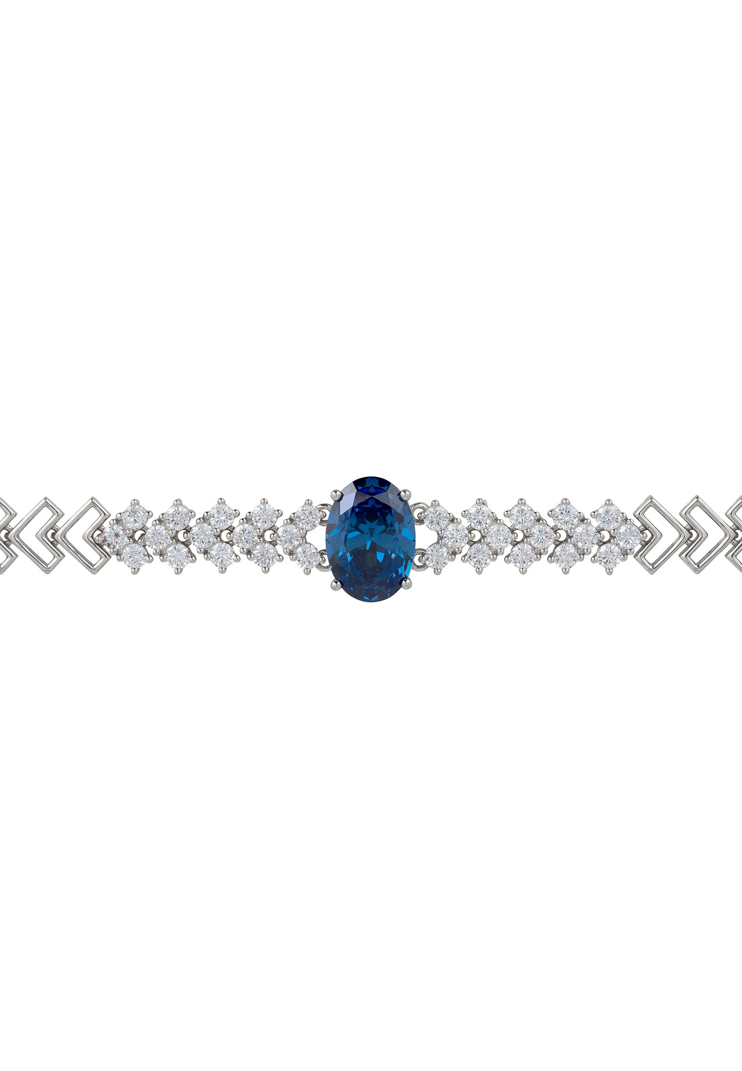 Hepburn Tanzanite Tennis Bracelet Silver