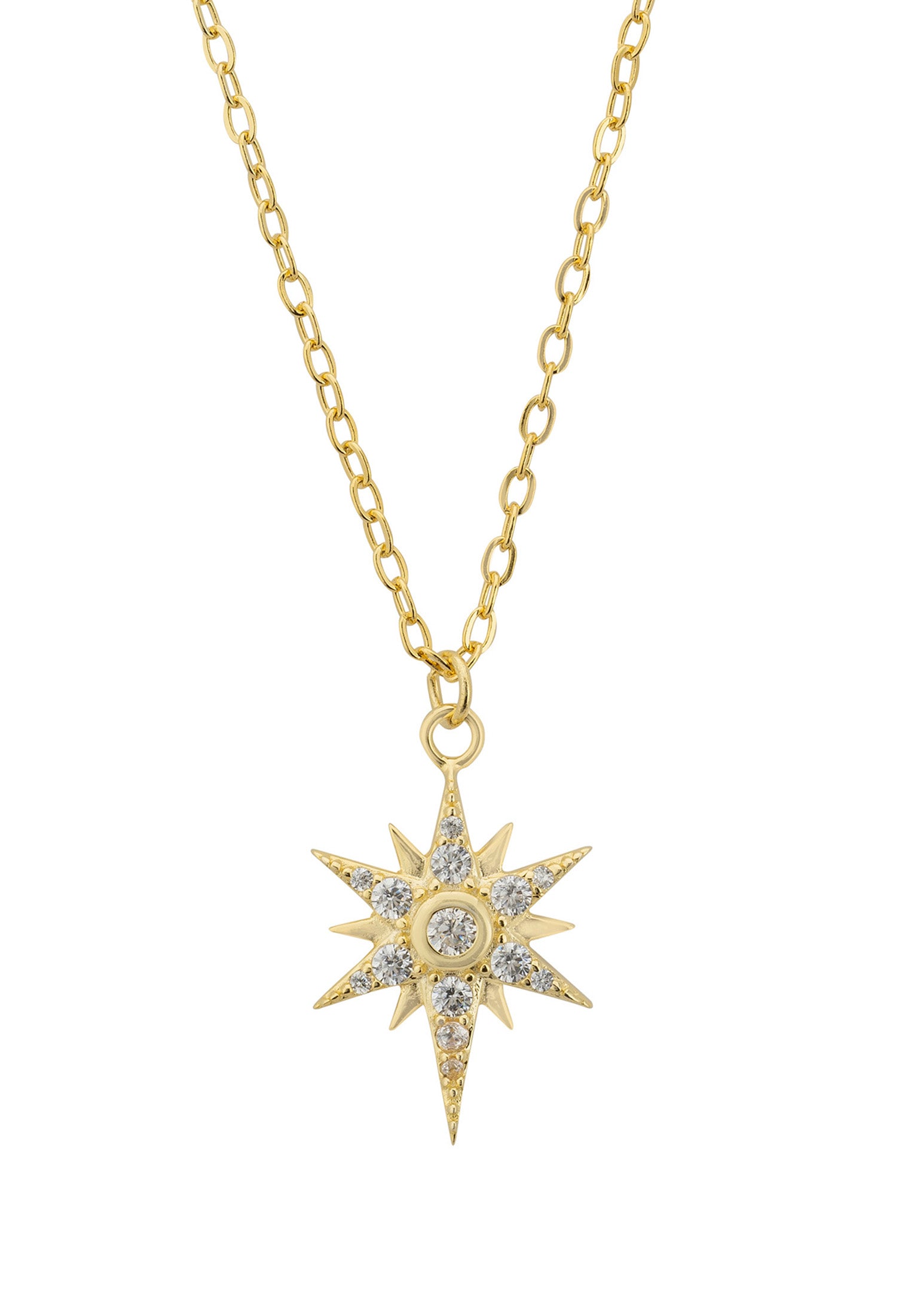 Sunbeam Symphony Pendant Necklace Gold