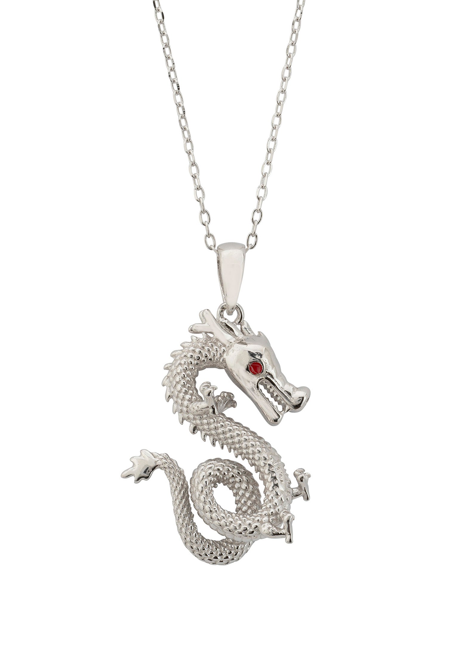 Collar Colgante Enter The Dragon Plata