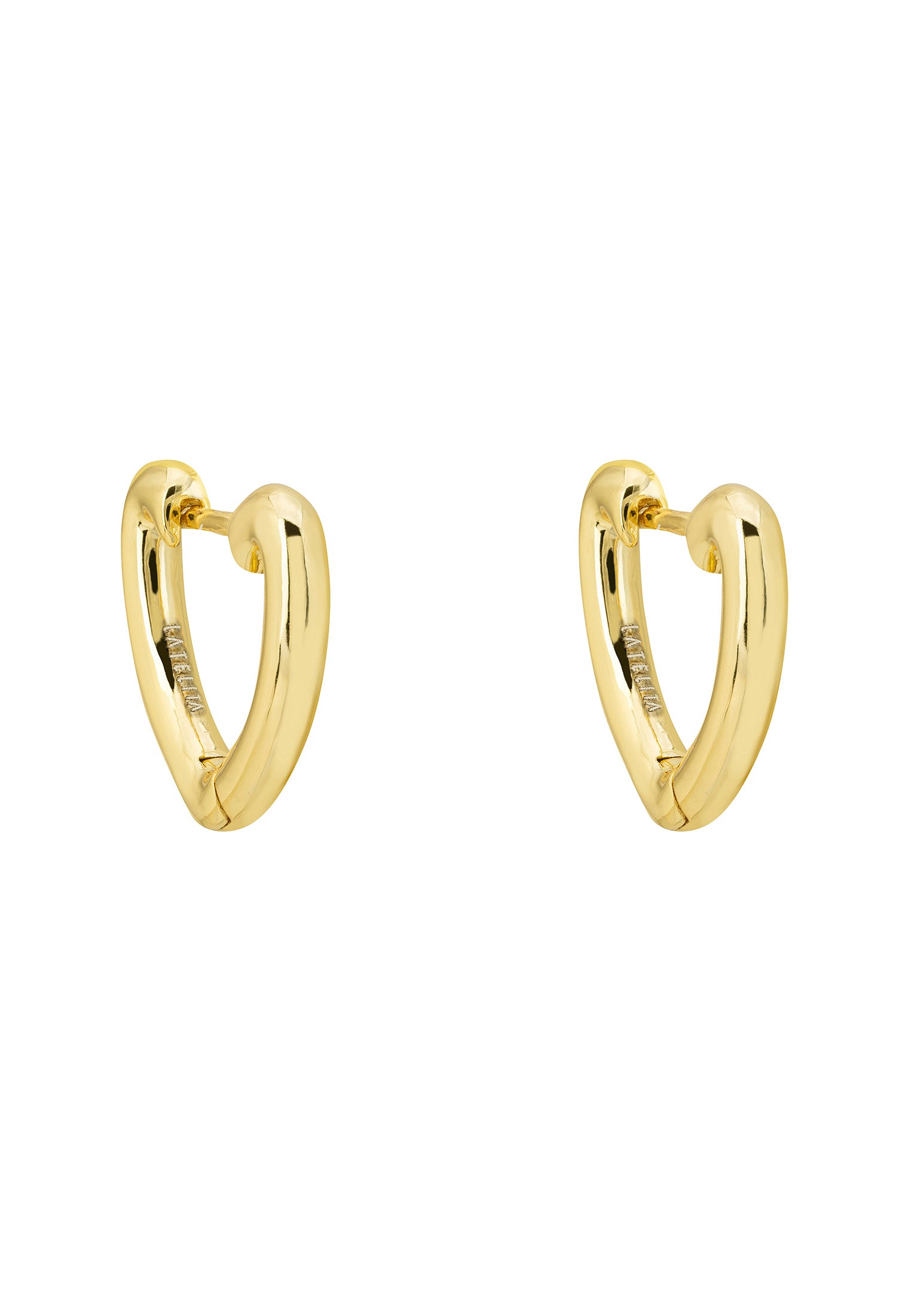 My Love Heart Hoop Earrings Gold