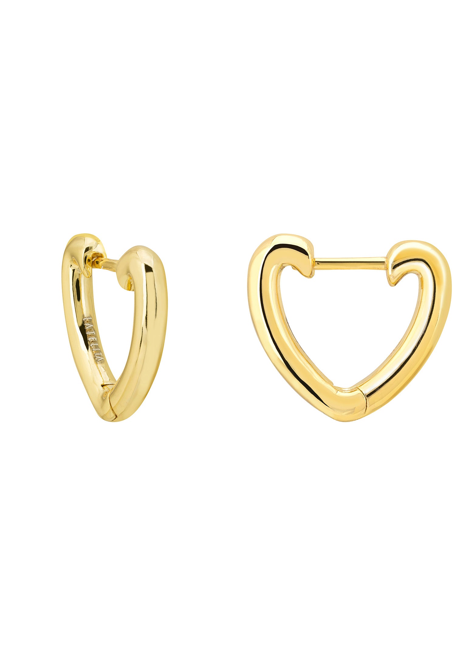 My Love Heart Hoop Earrings Gold