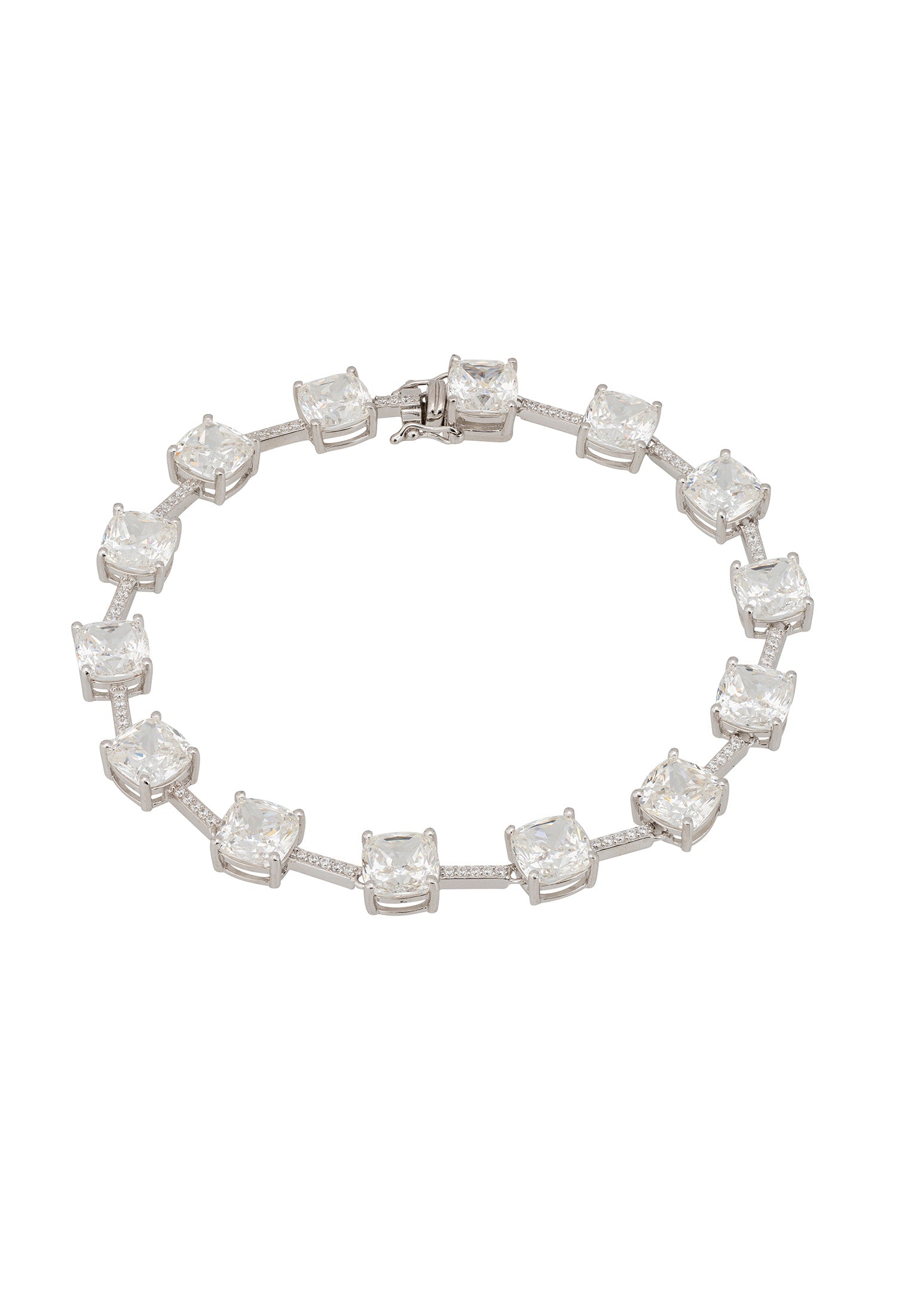 Hayworth Tennis Bracelet Moissanite Silver