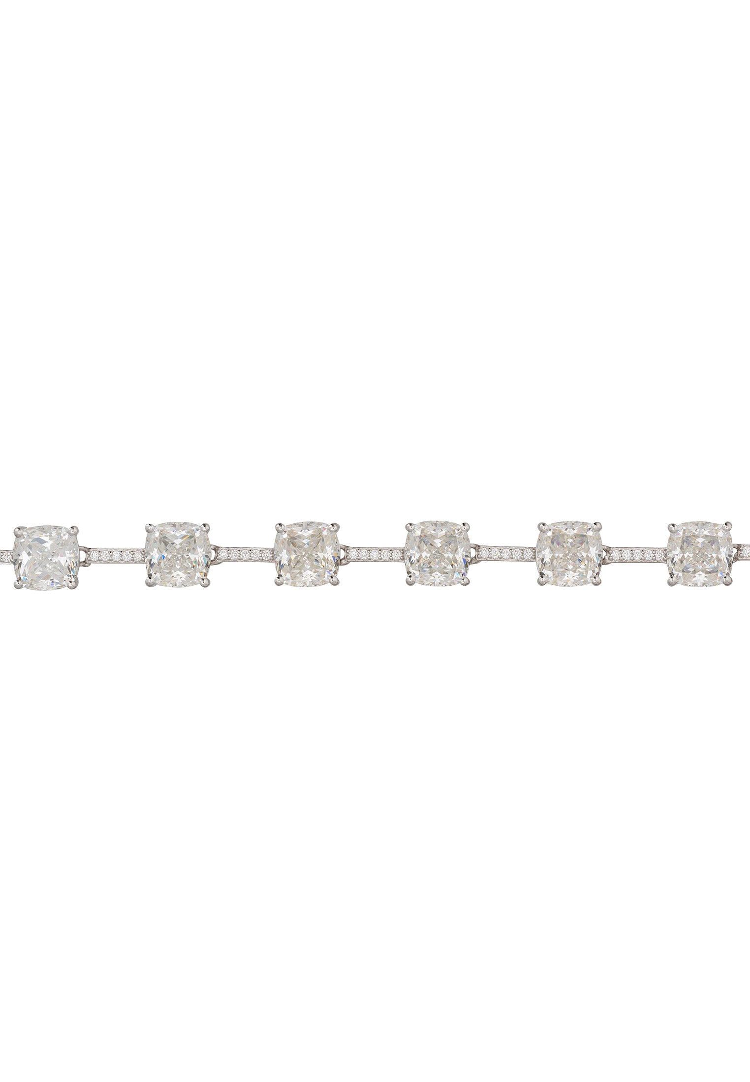 Hayworth Tennis Bracelet Moissanite Silver