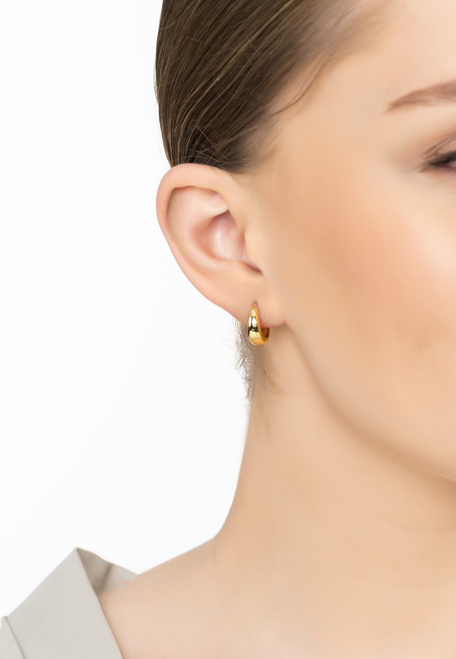 Mini Hooplet Earrings Gold