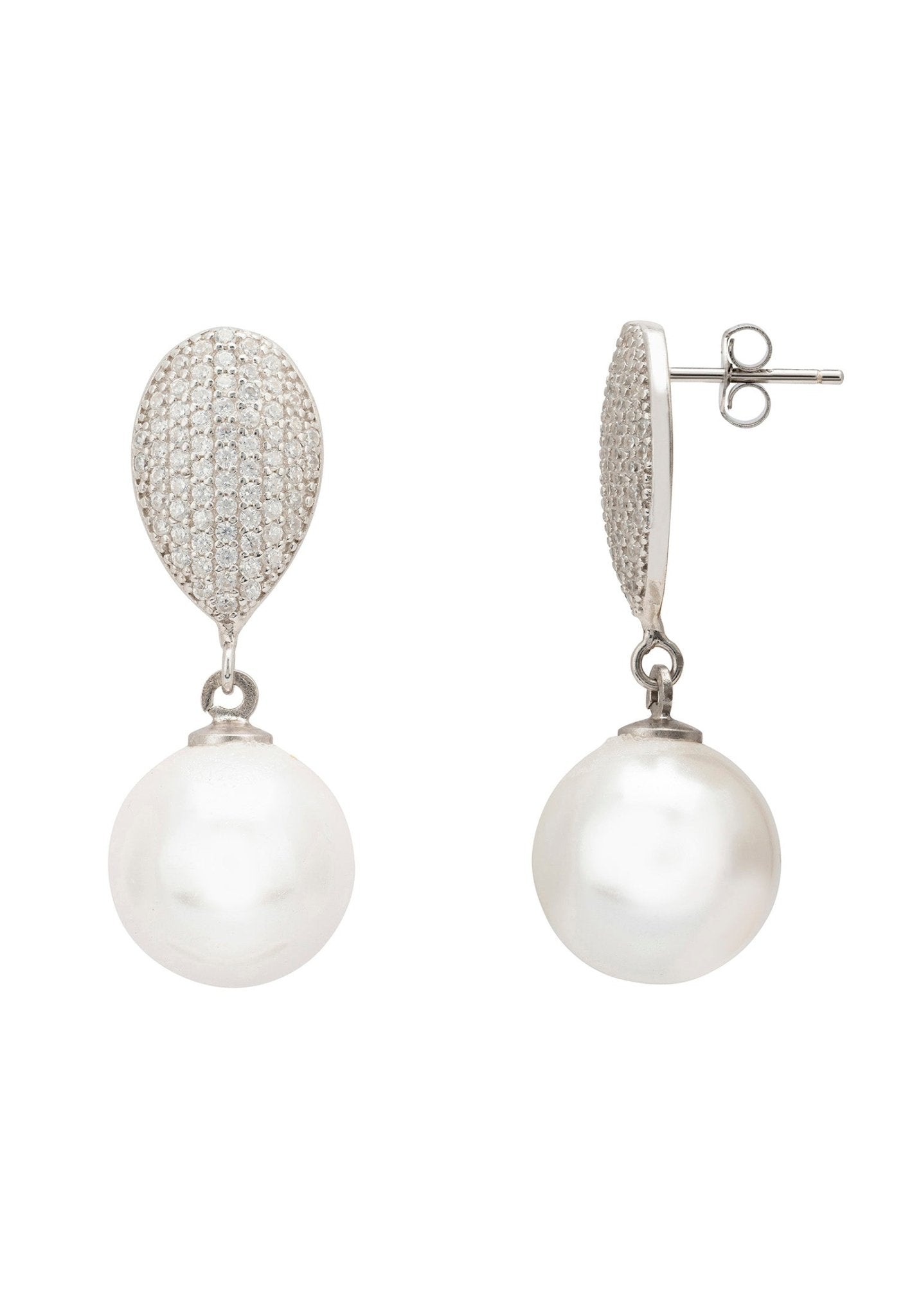 Classic pearl hot sale drop earrings