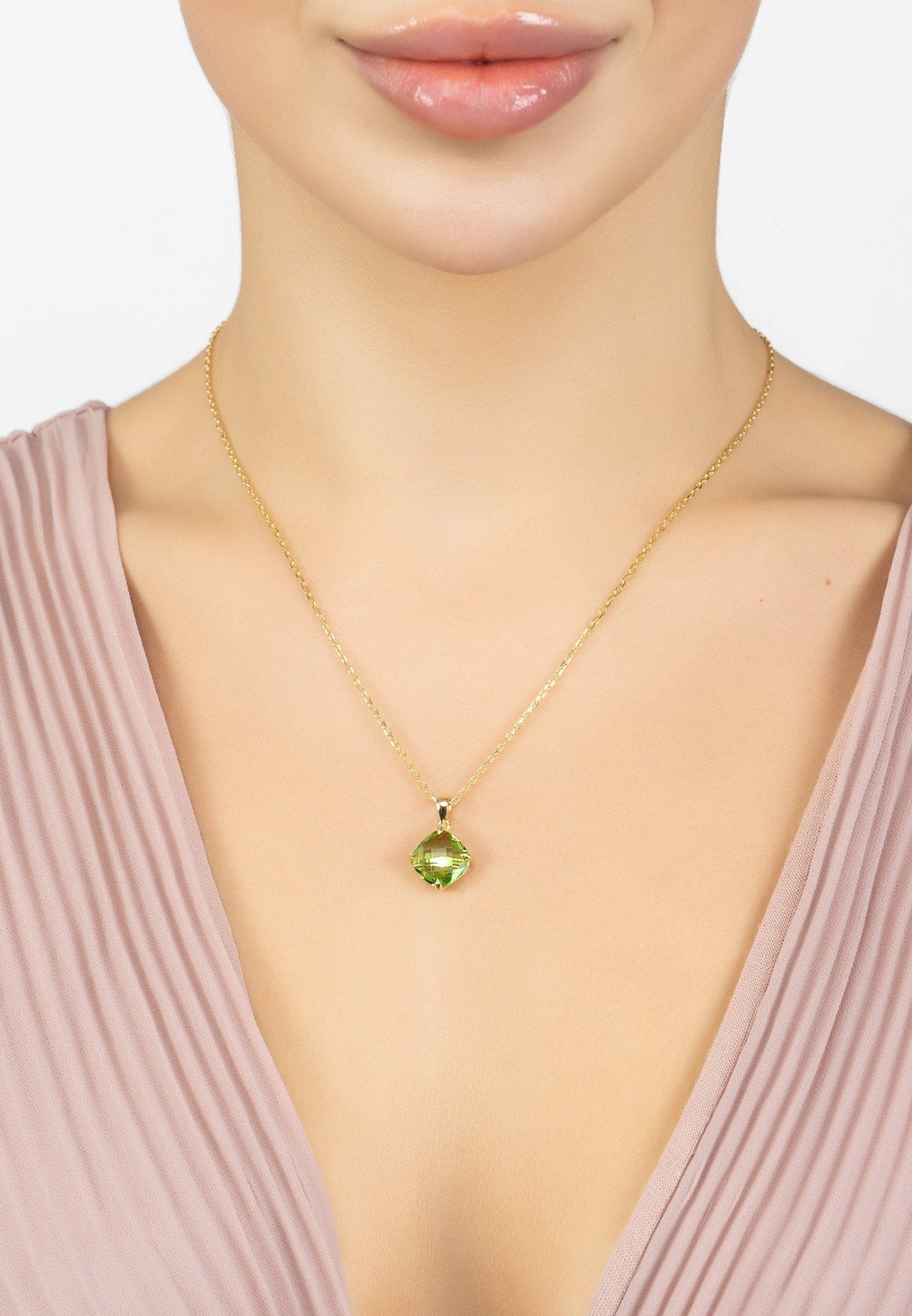 GEMELLA Sweetheart 18-karat gold, opal and peridot necklace | NET-A-PORTER