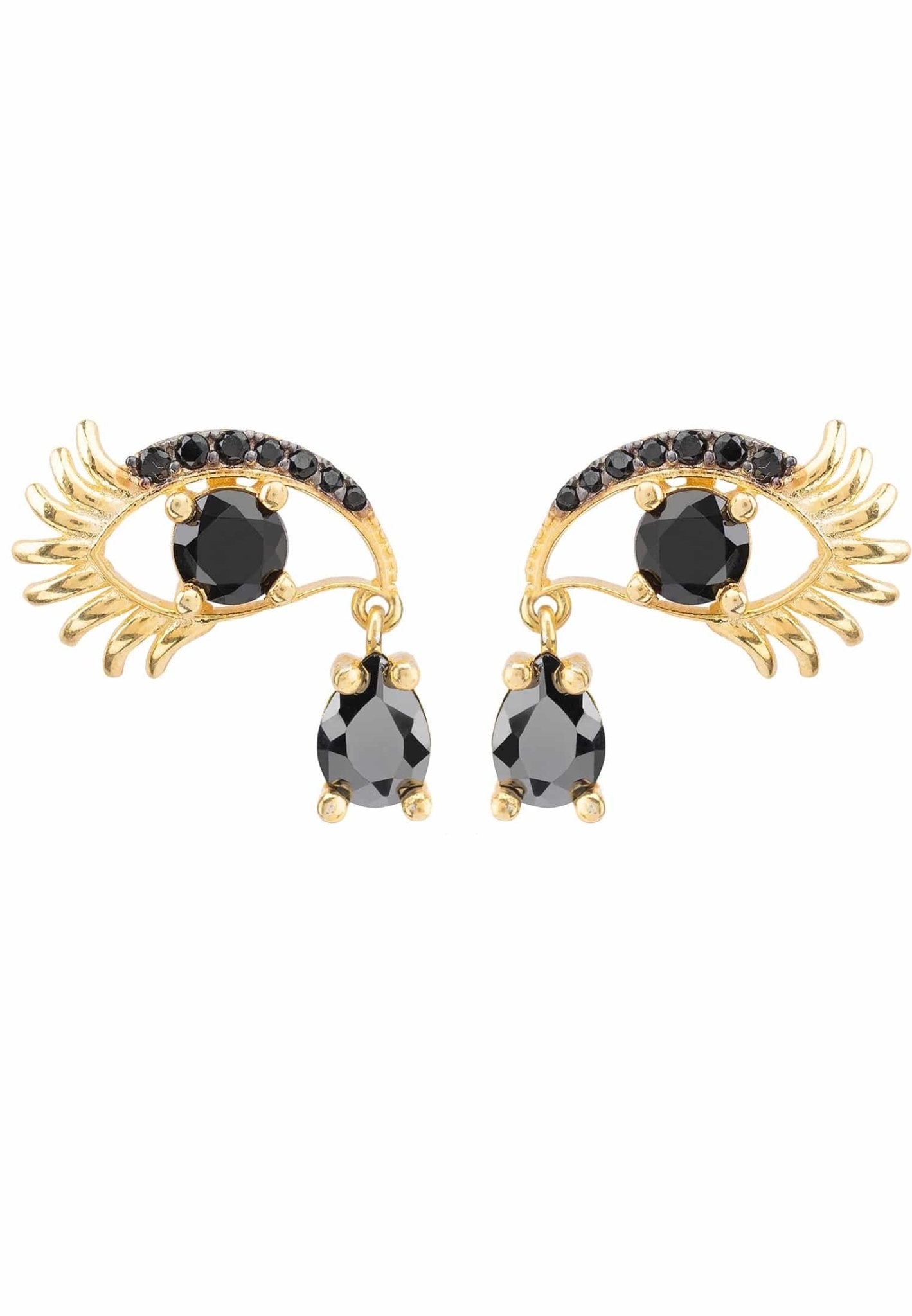 Gold Eye Of Horus Ankh Mismatched Earrings – Blood & Stars Jewellery