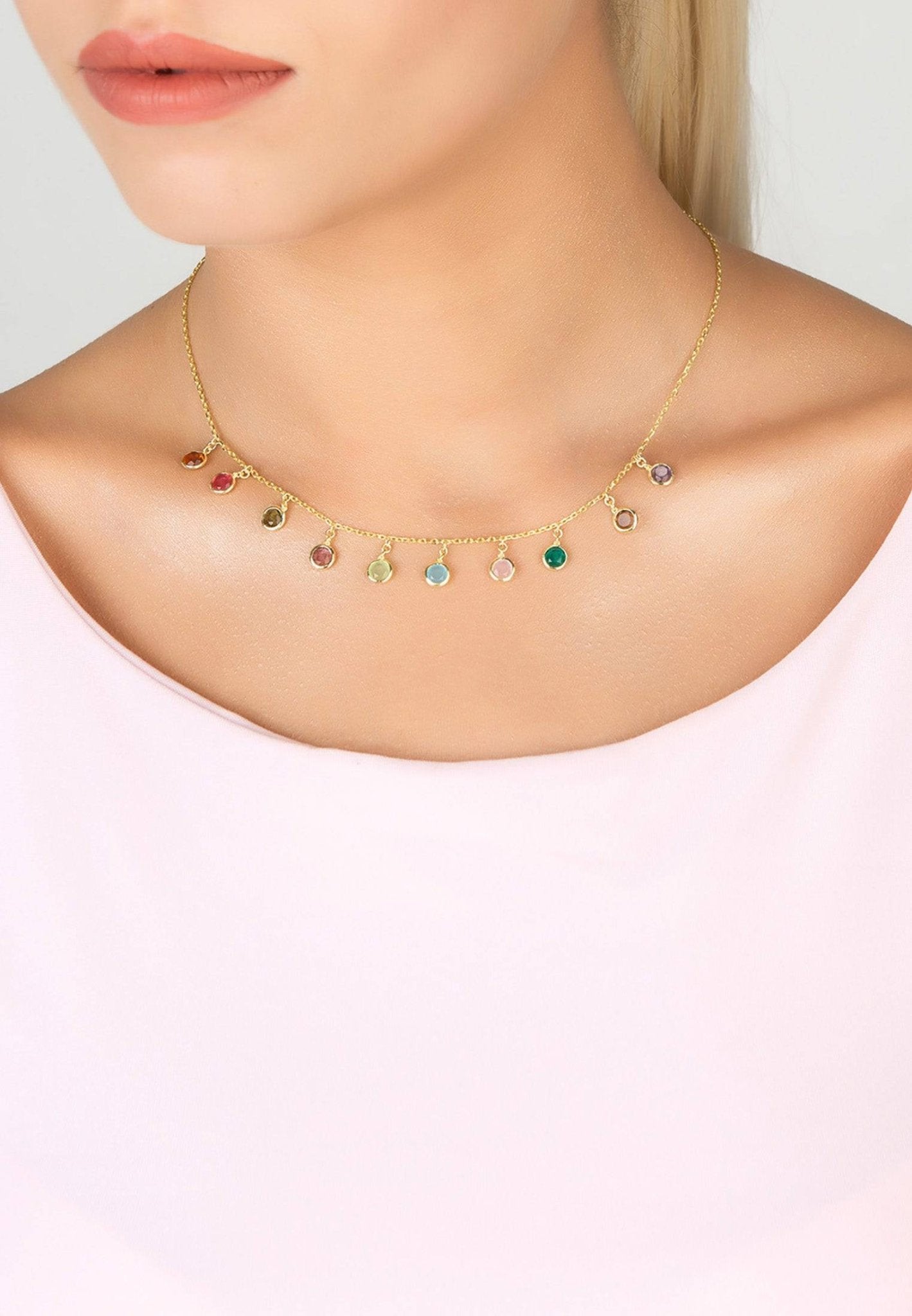 Eras Gemstone Necklace – Zaana Jewelry