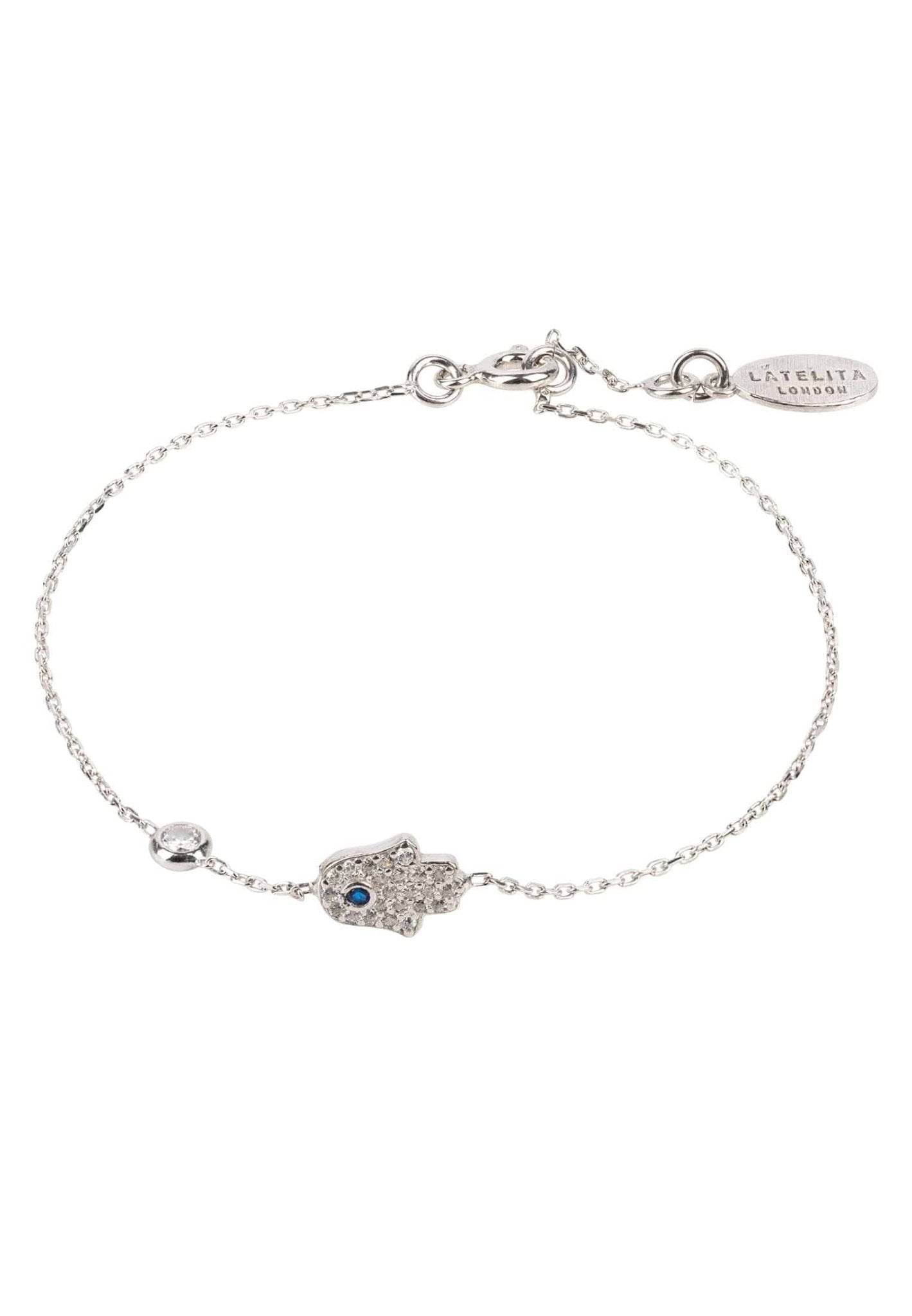 Hamsa hand hot sale bracelet silver