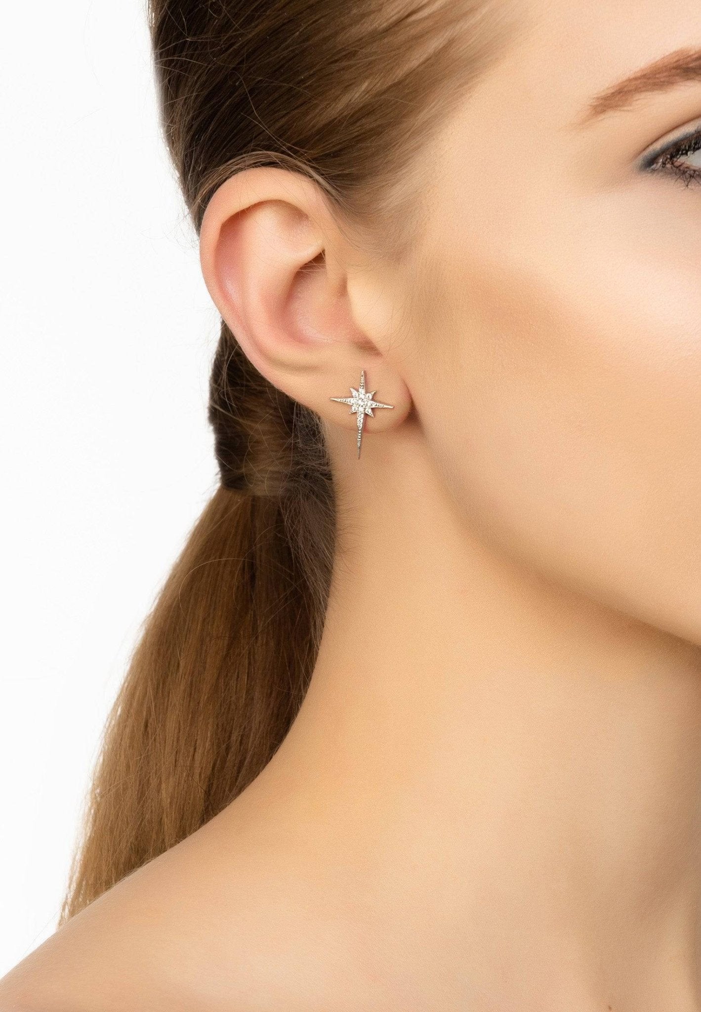 Northstar Diamond Stud Earrings Jewellery India Online  CaratLanecom