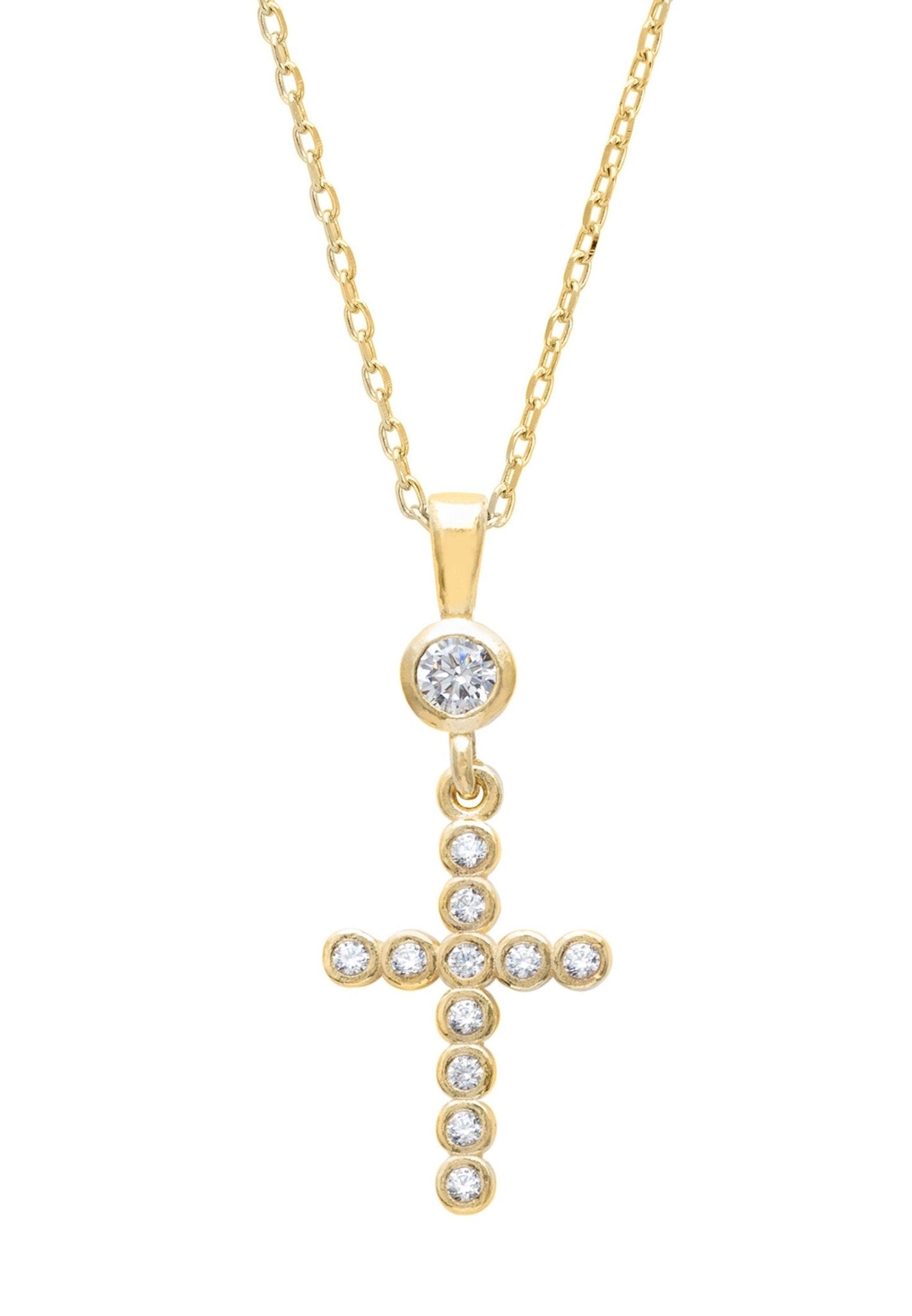 Sparkling cross online pendant