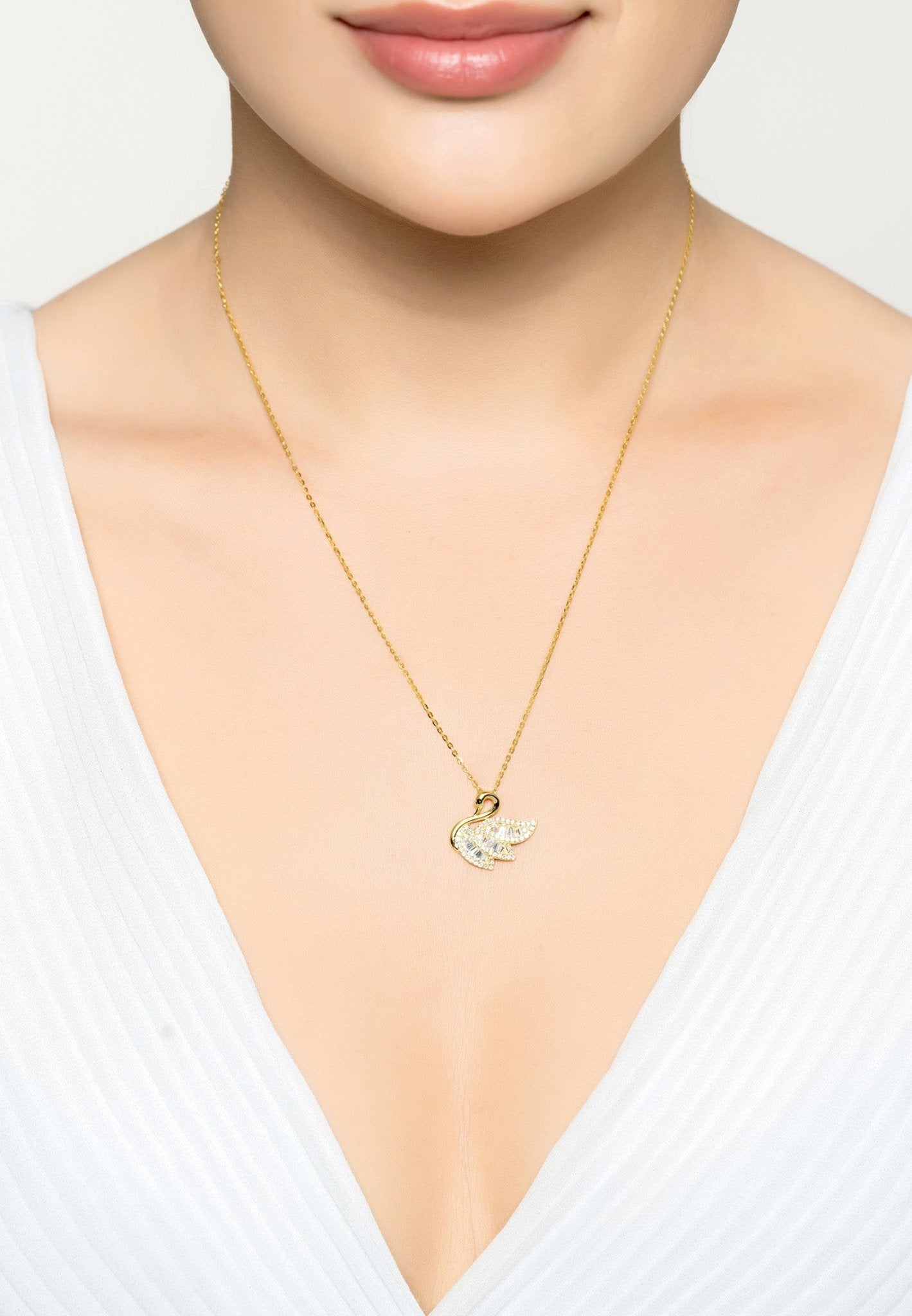 Swan chain online gold