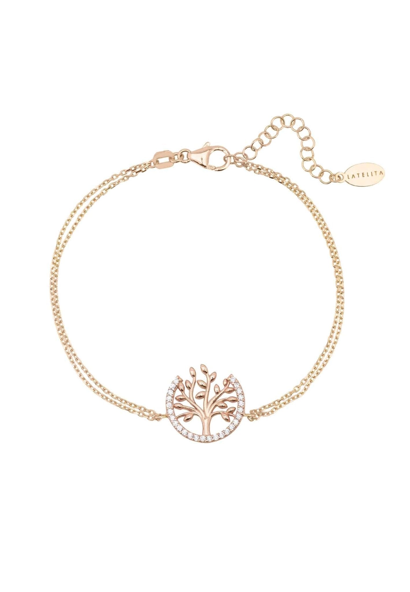 Tree of life deals bracelet rose gold