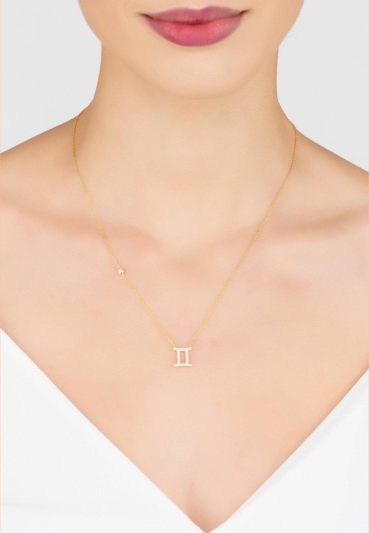 Gemini star outlet sign necklace